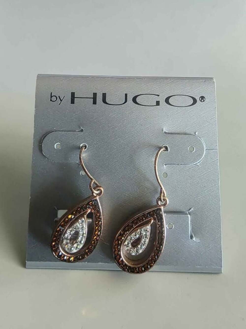 by HUGO Teardrop Crystal Earrings
